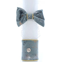 Lumanare pentru botez de baieti, Micul Printisor, albastru deschis, 35x6 cm, REC2434