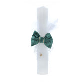 Lumanare pentru botez de baieti, Micul Printisor, verde, 35x6 cm, REC2435
