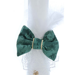 Lumanare pentru botez de baieti, Micul Printisor, verde, 35x6 cm, REC2435