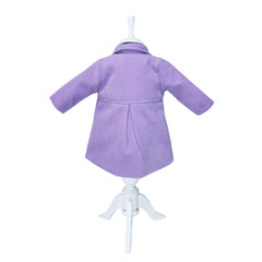 Palton din lana cu palarie pentru fete, lila, REC1611