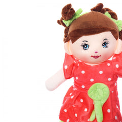 Papusa de plus cu rugaciune, "Ingerasul", 38 cm, corai, Recostore, REC2093