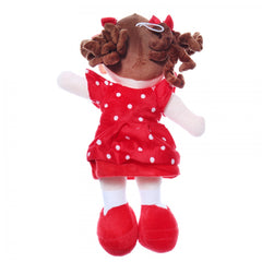 Papusa de plus cu rugaciune, "Ingerasul", 38 cm, rosu, Recostore, REC2095