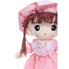 Papusa de plus cu rugaciune, roz, 45 cm, Recostore, REC2336