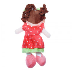 Papusa de plus cu rugaciune, "Tatal Nostru", 38 cm, corai, Recostore, REC2086