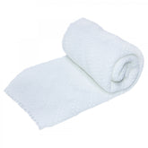 Paturica alba, tricotata pentru bebelusi, REC1202