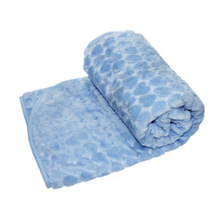 Paturica groasa pentru bebelusi, albastru, 120x100 cm, Recostore,REC1644