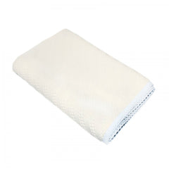 Paturica tricotata dublata pentru bebelusi, acril-bumbac, ivoire, 75x75 cm, Recostore, REC1649