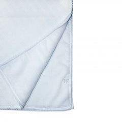 Paturica tricotata dublata pentru bebelusi, acril-cocolino, alb, 75x75 cm, Recostore, REC1655