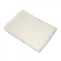 Paturica tricotata dublata pentru bebelusi, acril-cocolino, ivoire, 75x75 cm, Recostore, REC1656