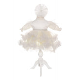 Rochie alba pentru botez, 2 piese, rochie, bentita pentru fetite, Recostore, REC1850