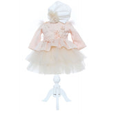 Rochita somon pentru botez de fetite, 2 piese, Recostore, REC2373