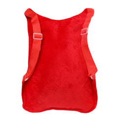 Rucsac cocolino pentru copii, Papusa cu sunet "Tatal Nostru", rosu, Recostore, 32x25x12 cm, REC1567