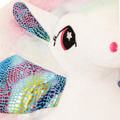 Rucsac rainbow pentru gradinita cu unicorn atasat, 30x30 cm, REC1547