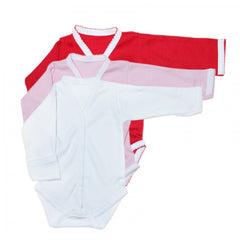 Set 3 body-uri cu manusa de protectie pentru nou nascuti, Recostore, REC1674