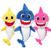 Set 3 jucarii de plus, Baby Shark, 30 cm, Recostore, REC2082