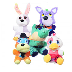 Set 5 jucarii de plus, Five Nights at Freddy�s, 15 cm, Recostore, REC2065