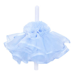 Set complet pentru botez, lumanare si trusou, alb-bleu, cu mesaj �Cu drag de la nasi�, 7 piese, REC404