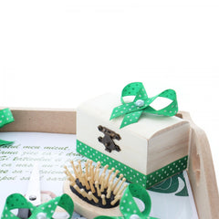 Set tava pentru taiere mot la baieti, model cu Safari, verde, 6 piese, 35x20 cm, REC1967/131