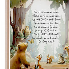 Set tava pentru taiere mot la baieti, model Forest, verde, 6 piese, 35x20 cm, REC1967/194