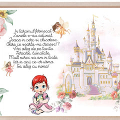 Set tava pentru taiere mot/turta la fete, model Castel, rosu, 6 piese, 35x20 cm, REC1967/188