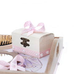 Set tava pentru taiere mot/turta, model cu Iepuras, roz, 6 piese, 35x20 cm, Recostore, REC1967/116