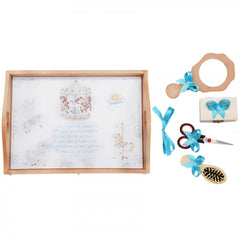 Set tavita pentru taiere mot baieti, carusel, 6 piese, turcoaz, 35x20 cm, Recostore, REC1967/65