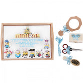 Set tavita pentru taiere mot baieti, Minions cu meserii, 6 piese, bleu, 35x20 cm, Recostore, REC1967/62