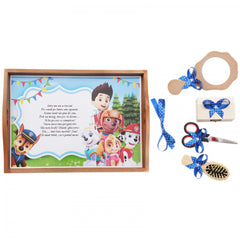 Set tavita pentru taiere mot baieti, model Paw Patrol, 6 piese, albastru electric, 35x20 cm, Recostore, REC1967/48