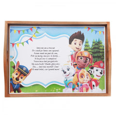 Set tavita pentru taiere mot baieti, model Paw Patrol, 6 piese, bleu, 35x20 cm, Recostore, REC1967/49