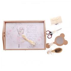 Set tavita pentru taiere mot-turta fete, balerina, 6 piese, ivoire, 35x20 cm, Recostore, REC1967/35