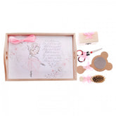 Set tavita pentru taiere mot-turta fete, balerina, 6 piese, roz, 35x20 cm, Recostore, REC1967/34