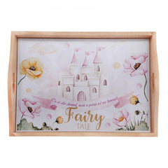 Set tavita pentru taiere mot/turta fete, model cu Castel 6 piese, roz, 35x20 cm, Recostore, REC1967/79