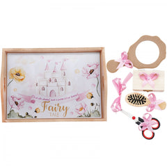 Set tavita pentru taiere mot/turta fete, model cu Castel 6 piese, roz, 35x20 cm, Recostore, REC1967/79
