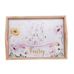 Set tavita pentru taiere mot/turta fete, model cu Castel 6 piese, roz pudrat, 35x20 cm, Recostore, REC1967/80