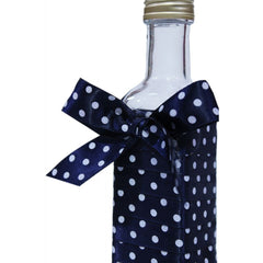 Sticluta mir cu panglica bleumarin cu buline pentru botez, 100 ml, REC329