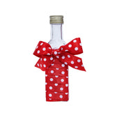 Sticluta mir cu panglica rosie cu buline pentru botez, 100 ml, REC327