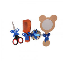 Tavita rotunda cu Bebe Boss pentru taierea motului, 30 cm, dantela albastru electric, 6 piese, Recostore, REC1969/67