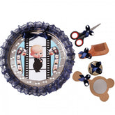 Tavita rotunda cu Bebe Boss pentru taierea motului, 30 cm, dantela bleumarin, 6 piese, Recostore, REC1969/66