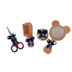 Tavita rotunda cu Bebe Boss pentru taierea motului, 30 cm, dantela bleumarin, 6 piese, Recostore, REC1969/66