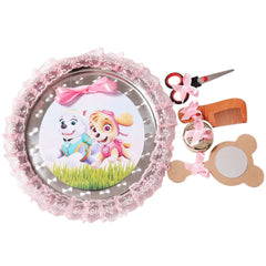 Tavita rotunda cu Paw Patrol pentru taierea motului, 30 cm, dantela roz, 6 piese, Recostore, REC1969/46