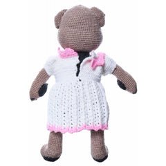 Ursulet de plus crosetat manual, 46x20 cm, maro, Recostore, REC2153