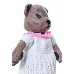 Ursulet de plus crosetat manual, 46x20 cm, maro, Recostore, REC2153