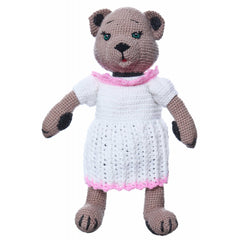 Ursulet de plus crosetat manual, 46x20 cm, maro, Recostore, REC2153