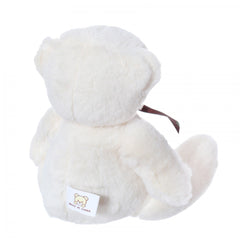 Ursulet de plus cu esarfa, 21 cm, crem, Recostore, REC2075