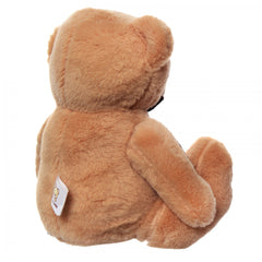 Ursulet de plus cu esarfa, 21 cm, maro, Recostore, REC2074