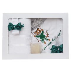 Set trusou botez elegant, lumanare si trusou tigru, 8 piese, REC5013/1