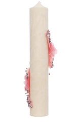 Lumanare botez design marmorat, 35x6 cm, REC5001/30