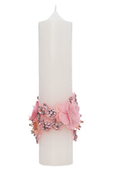 Trusou elegant cu lebada pentru botez fete, 11 piese, REC3384