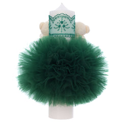 Lumanare botez verde cu ursuleti, 30x7 cm, REC5002/40