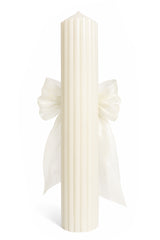 Lumanare eleganta cu accesoriu pretios pentru botez fetita, 35x6 cm, REC5001/52